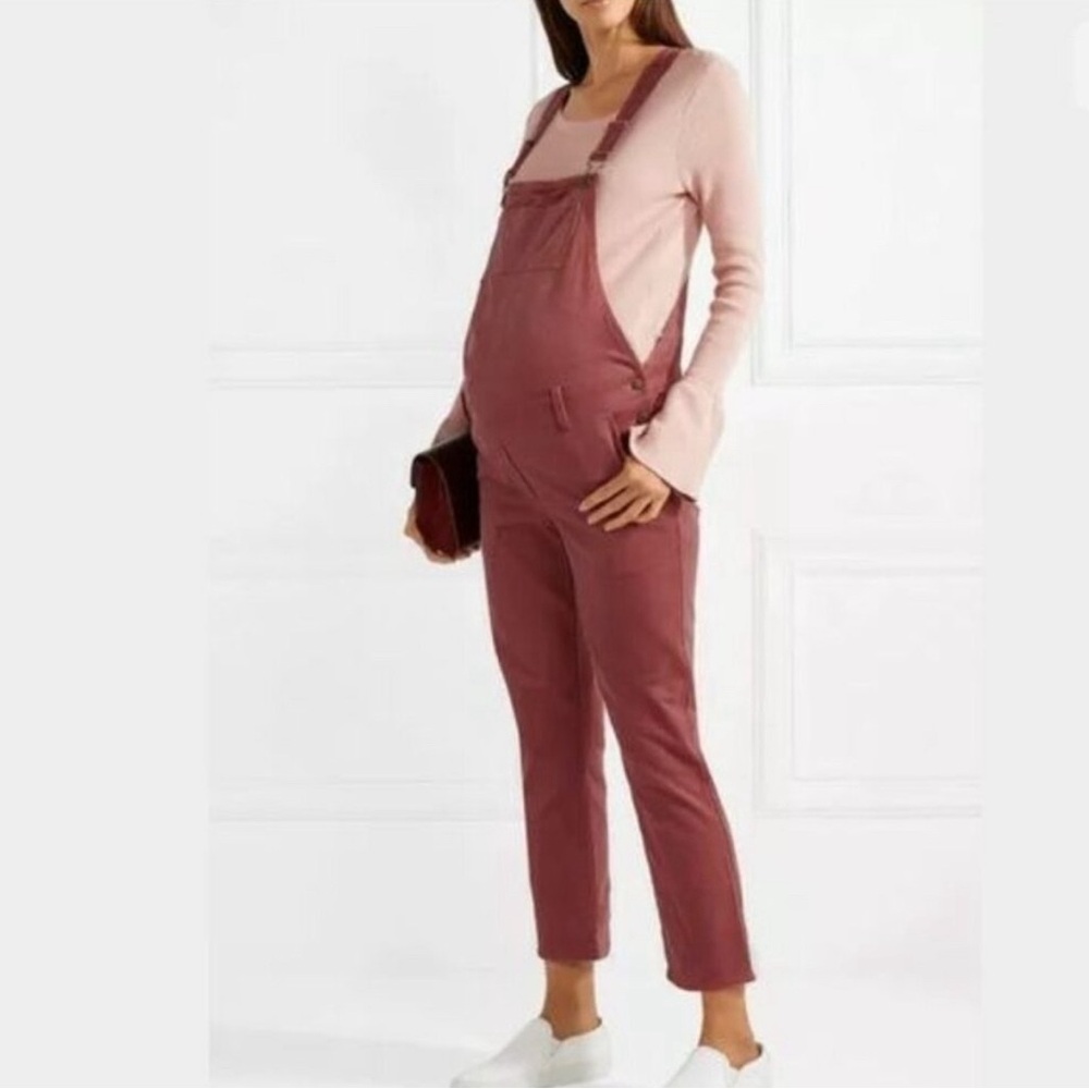 Hatch Maternity Soft Pink Selma Corduroy Overalls size 1 / Small